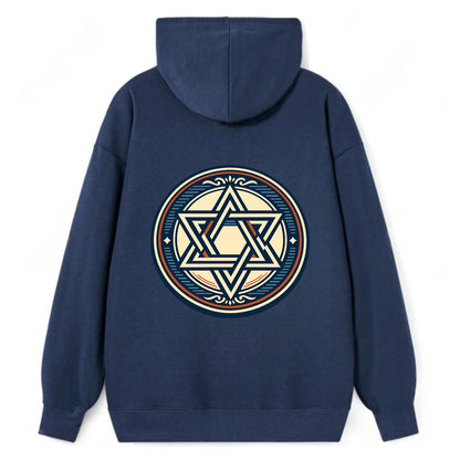 Celestial Unity Emblem - Classic Pullover Hoodie - Navy