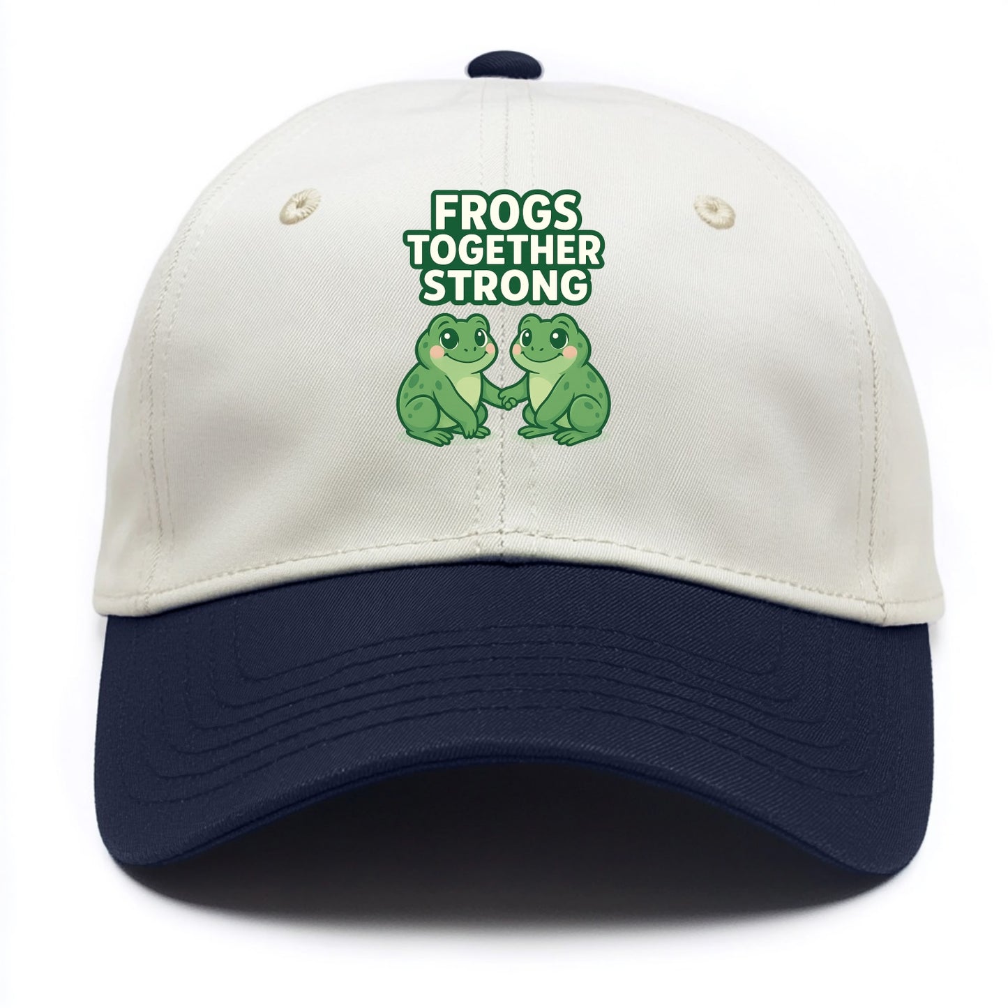 Frogs Together Strong 2 - Two Tone Cap - Navy