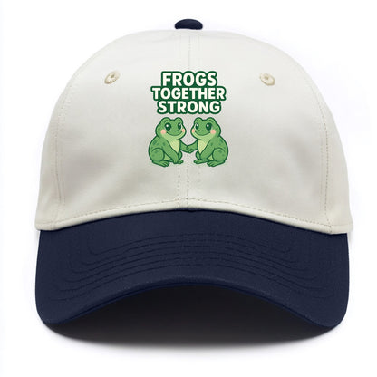 Frogs Together Strong 2 - Two Tone Cap - Navy