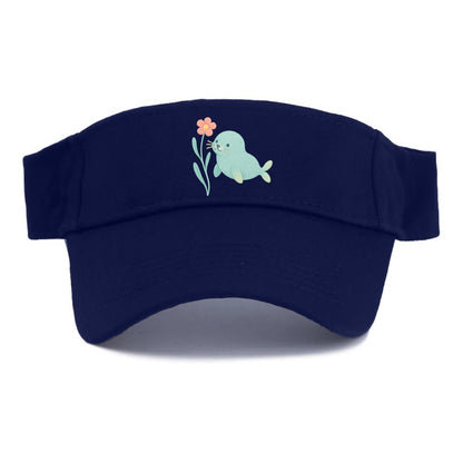 Mint Seal Pup - Visor - Navy