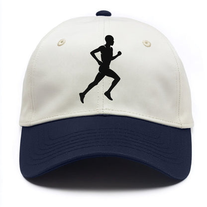 Kenyan distance runner stride - Two Tone Cap - Navy
