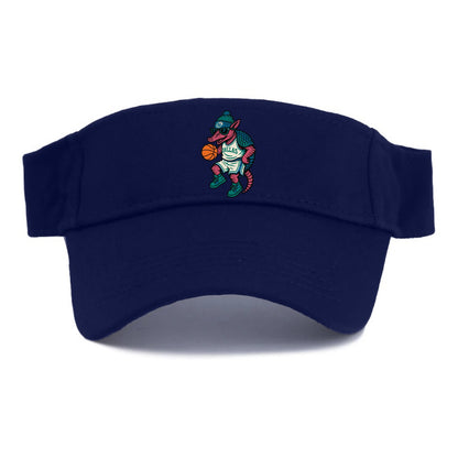 Dallas Armadillo wearing Mavericks beanie with cowboy hat patch and wayfarer sunglasses - Visor - Navy
