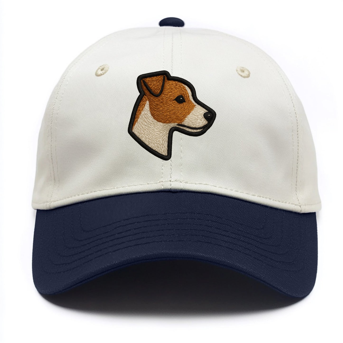 Jack Russell Terrier - Modern small terr - Two Tone Cap - Navy