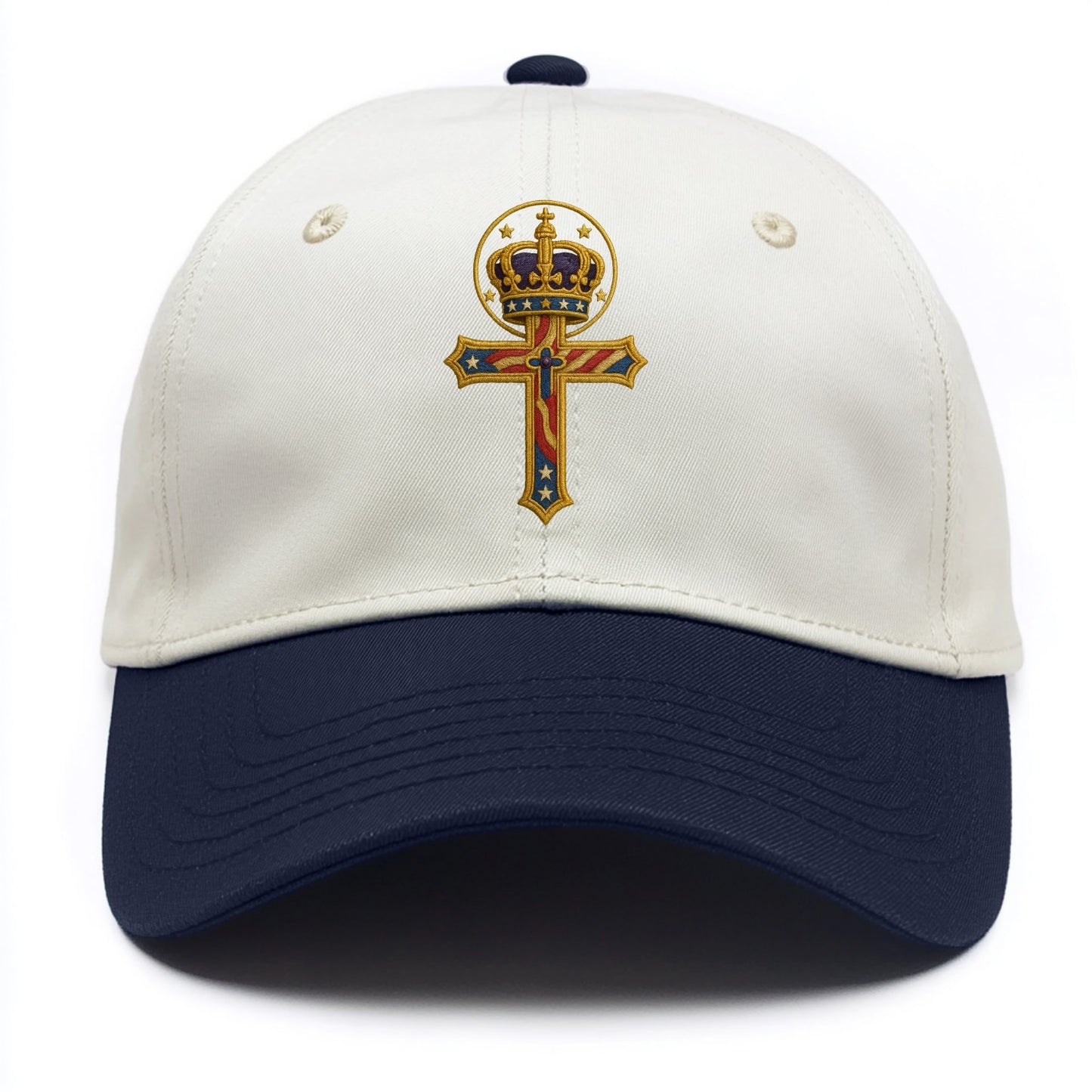 Cross and Crown  - Two Tone Cap - Navy