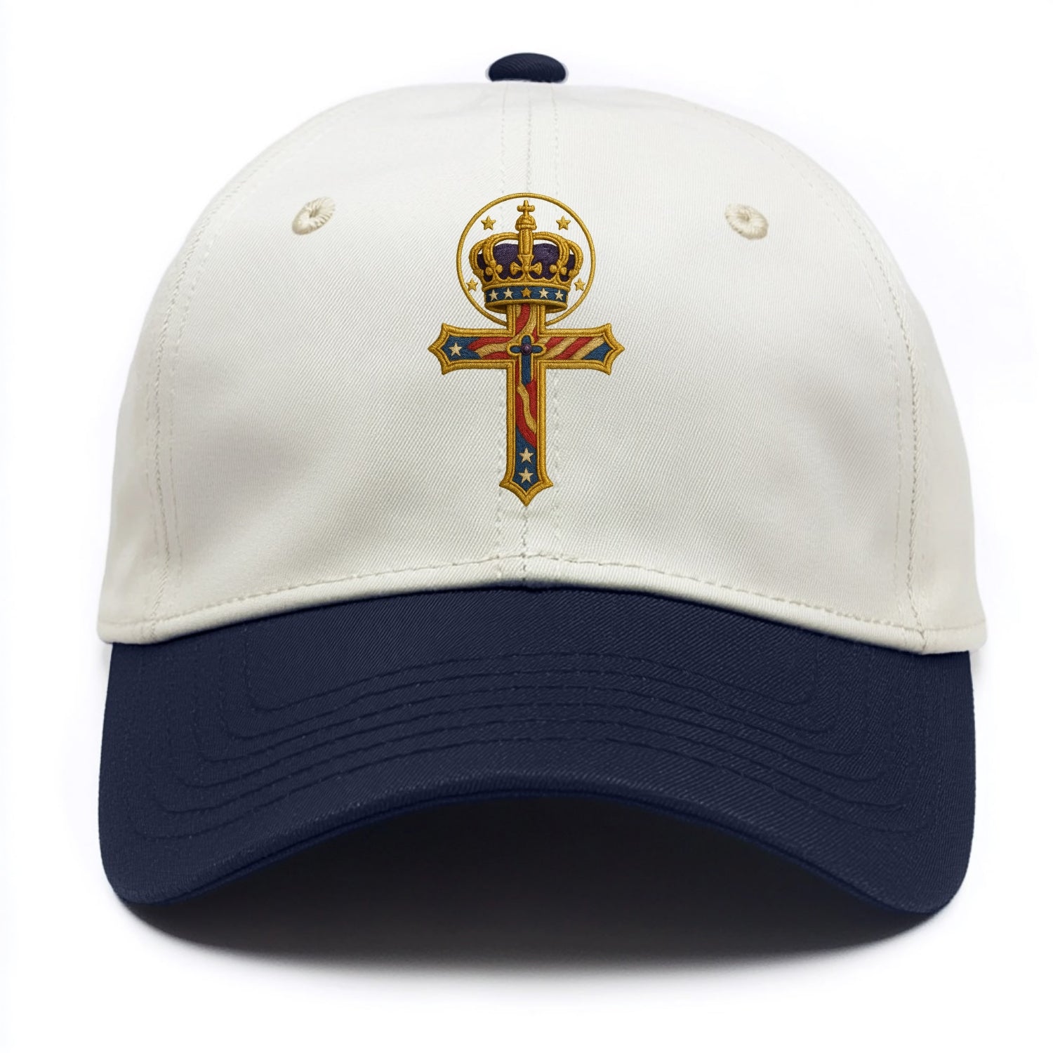 Cross and Crown  - Two Tone Cap - Navy
