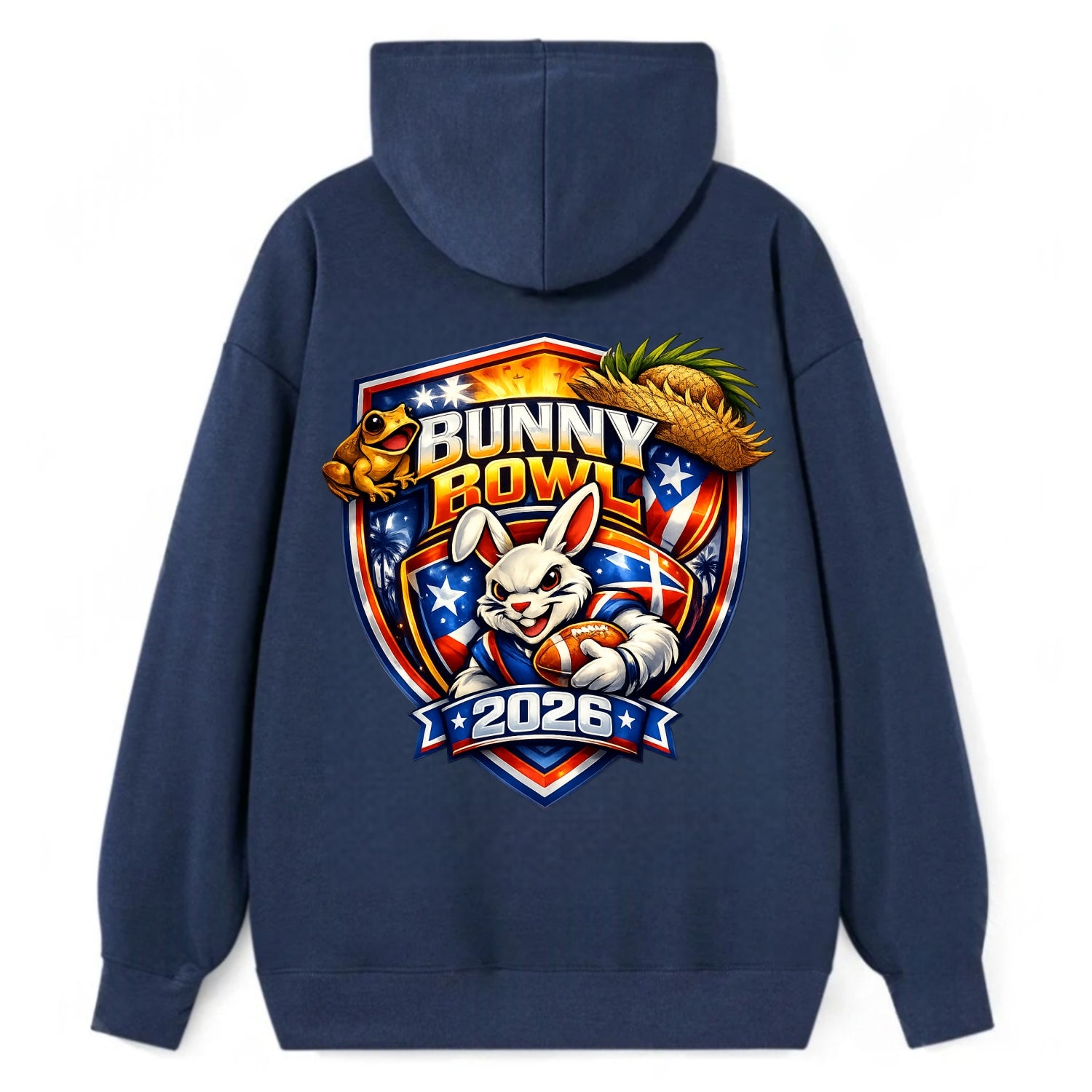 Bunny Bowl 2026 - Classic Pullover Hoodie - Navy