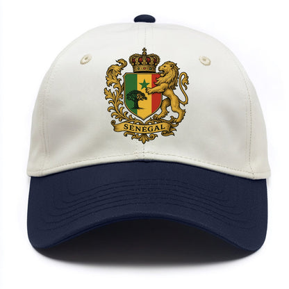 Senegal Lion Emblem  - Two Tone Cap - Navy