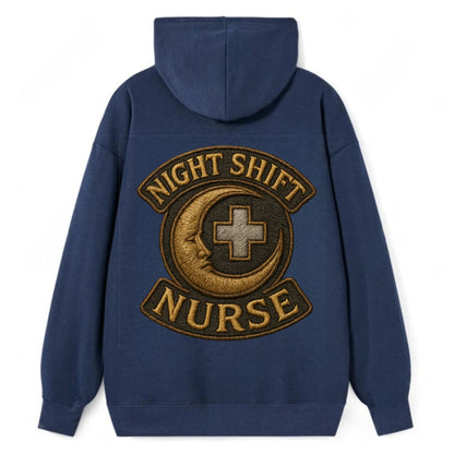 Night Shift Nurse  - Classic Pullover Hoodie - Navy