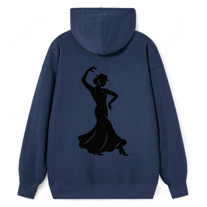 Flamenco dancer passionate stance - Classic Pullover Hoodie - Navy