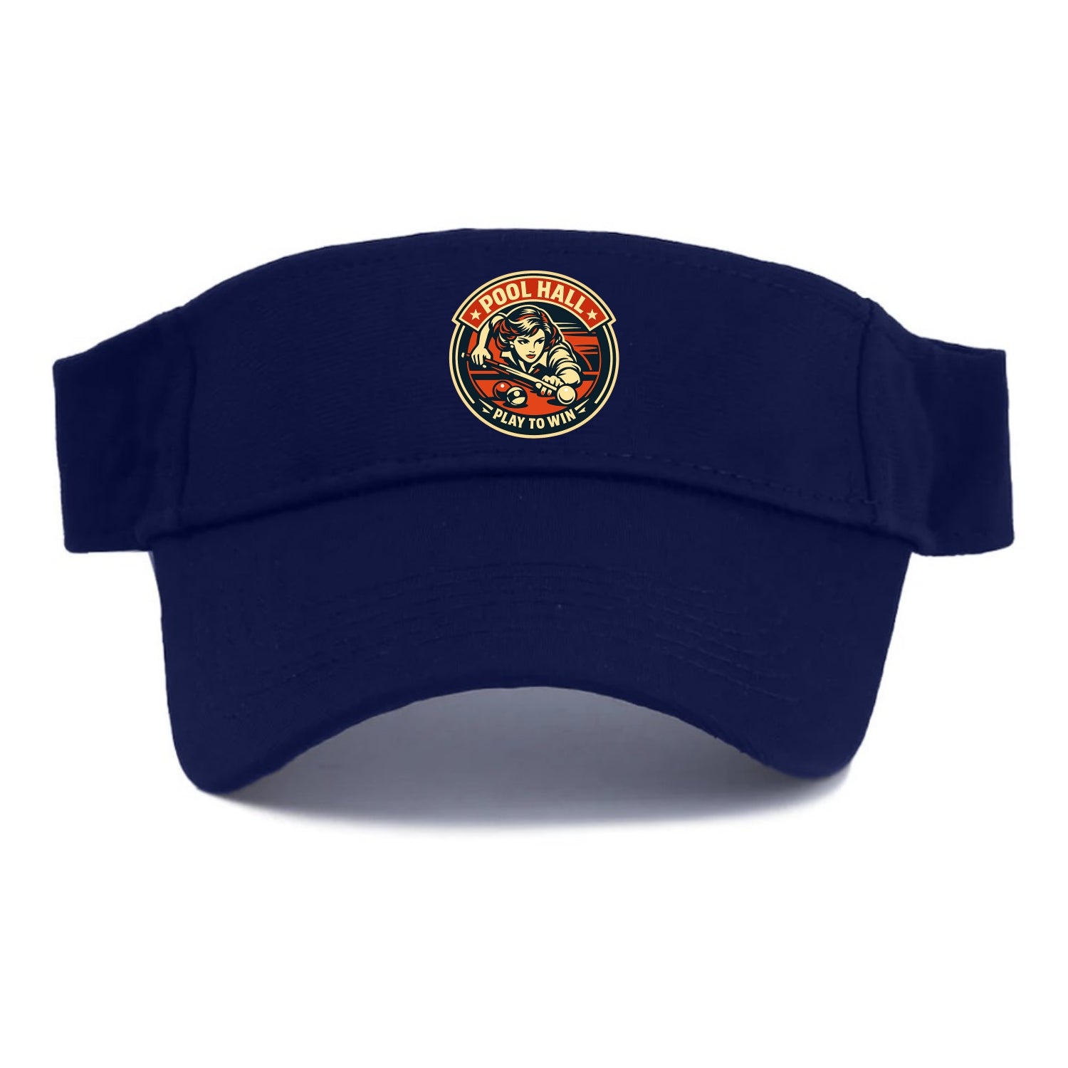 Cue Queen Emblem - Visor - Navy