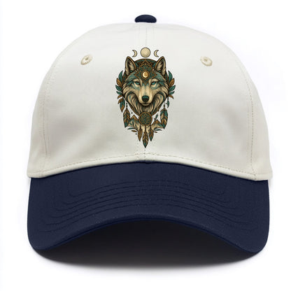 Pearl Wolf Shimmer  - Two Tone Cap - Navy