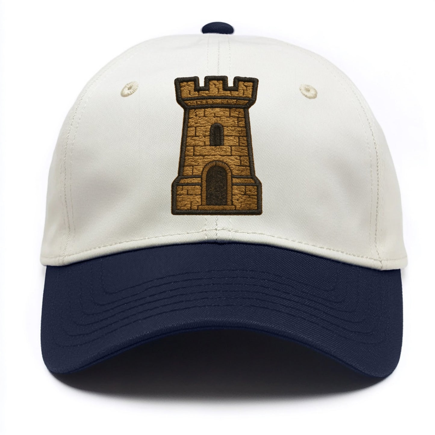 Castle Tower  - Two Tone Cap - Navy