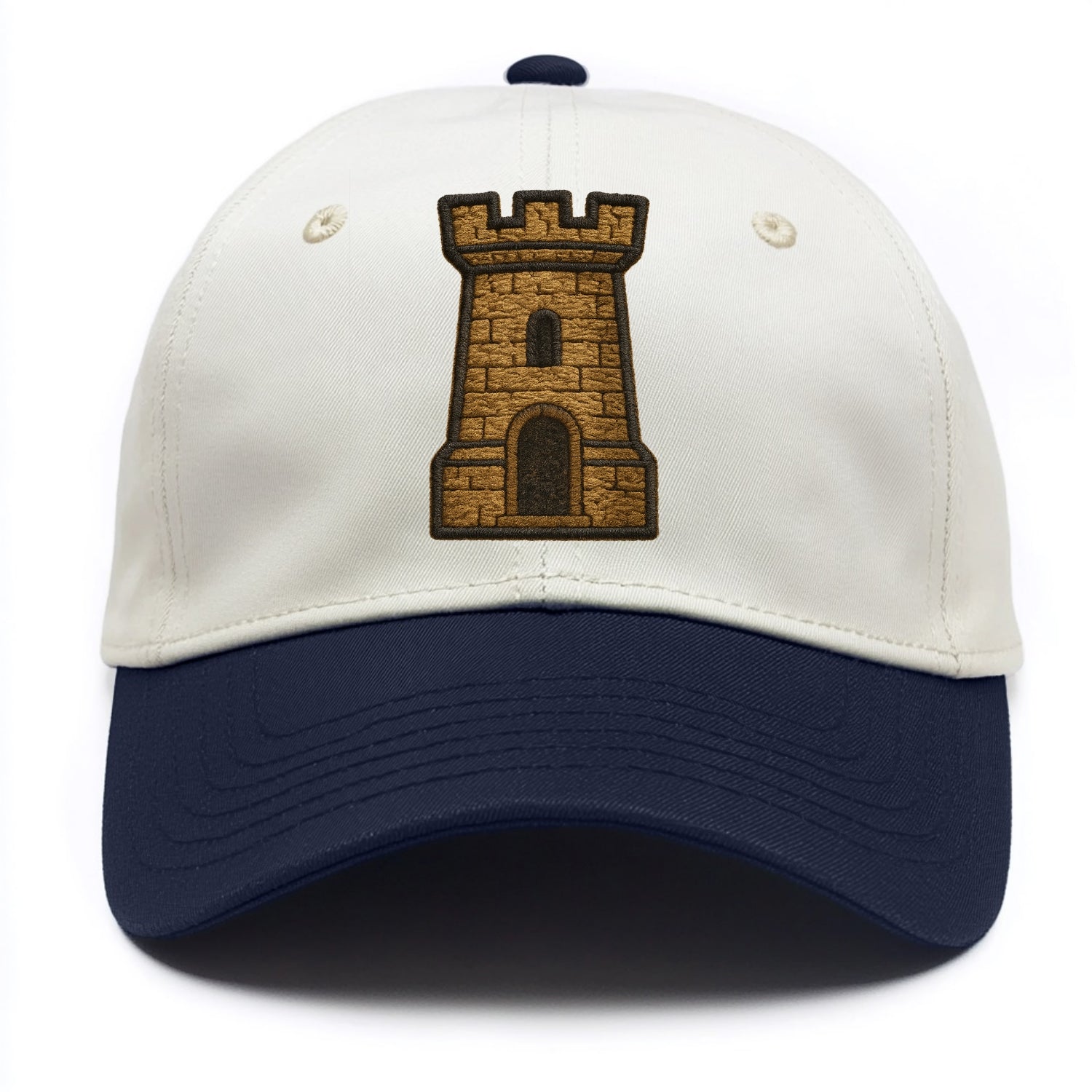 Castle Tower  - Two Tone Cap - Navy