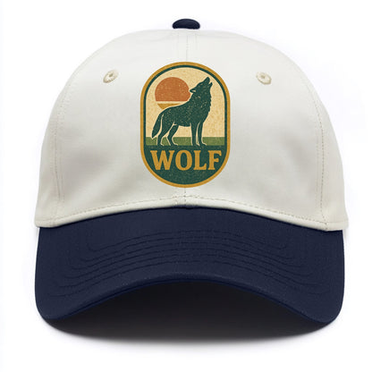 Carbon Fiber Wolf  - Two Tone Cap - Navy