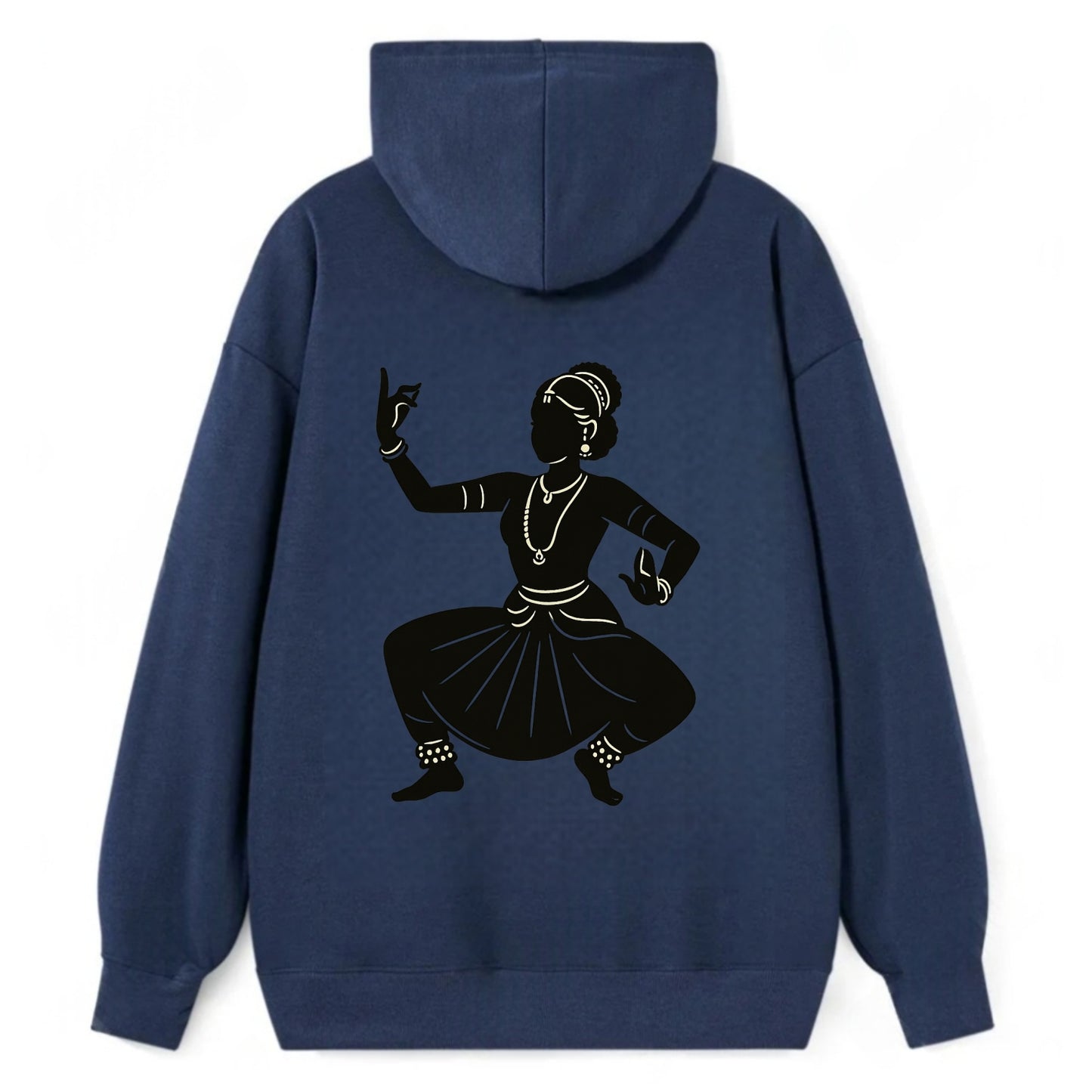 Bharatanatyam classical Indian pose - Classic Pullover Hoodie - Navy