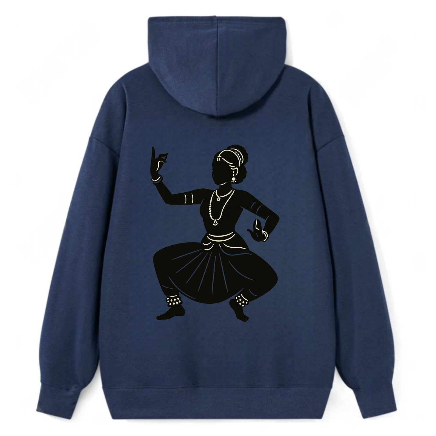 Bharatanatyam classical Indian pose - Classic Pullover Hoodie - Navy