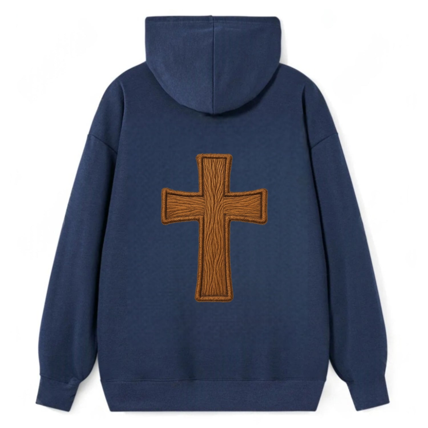 Carved Cross  - Classic Pullover Hoodie - Navy