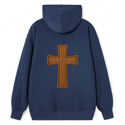 Carved Cross  - Classic Pullover Hoodie - Navy