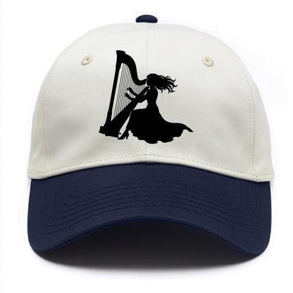 Harpist playing ethereal melody - Two Tone Cap - Navy