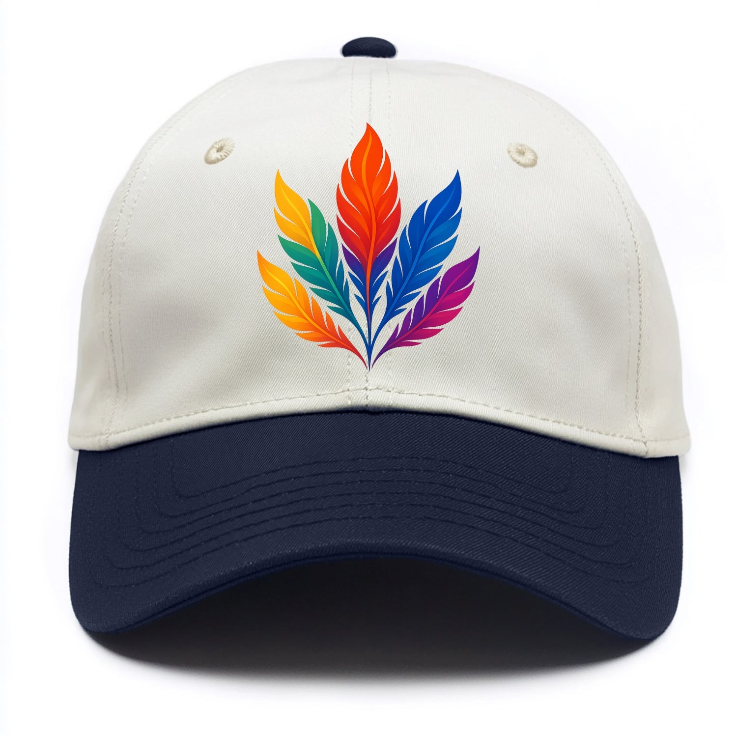 Phoenix Feathers - Each feather a differ - Two Tone Cap - Navy