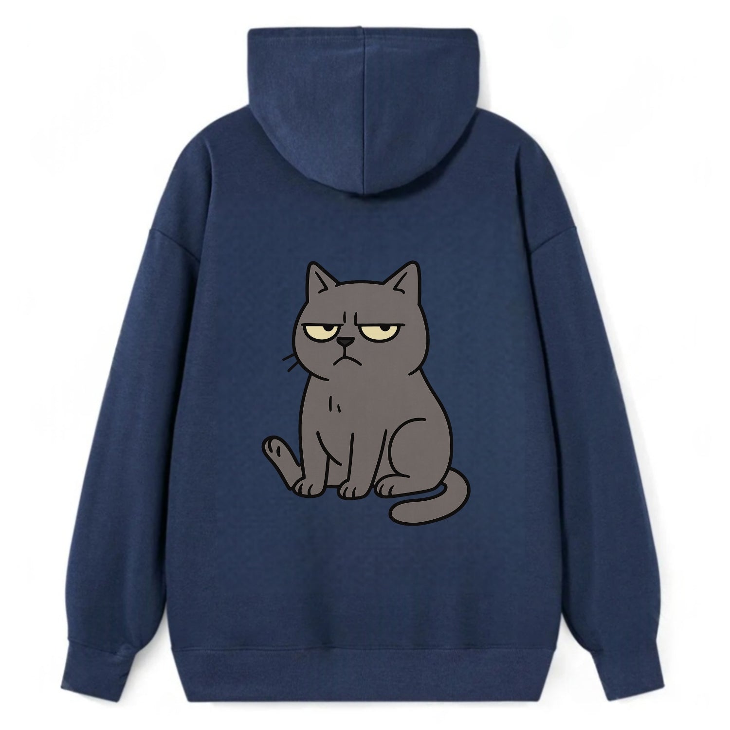 The Cat Judging Silently - Classic Pullover Hoodie - Navy