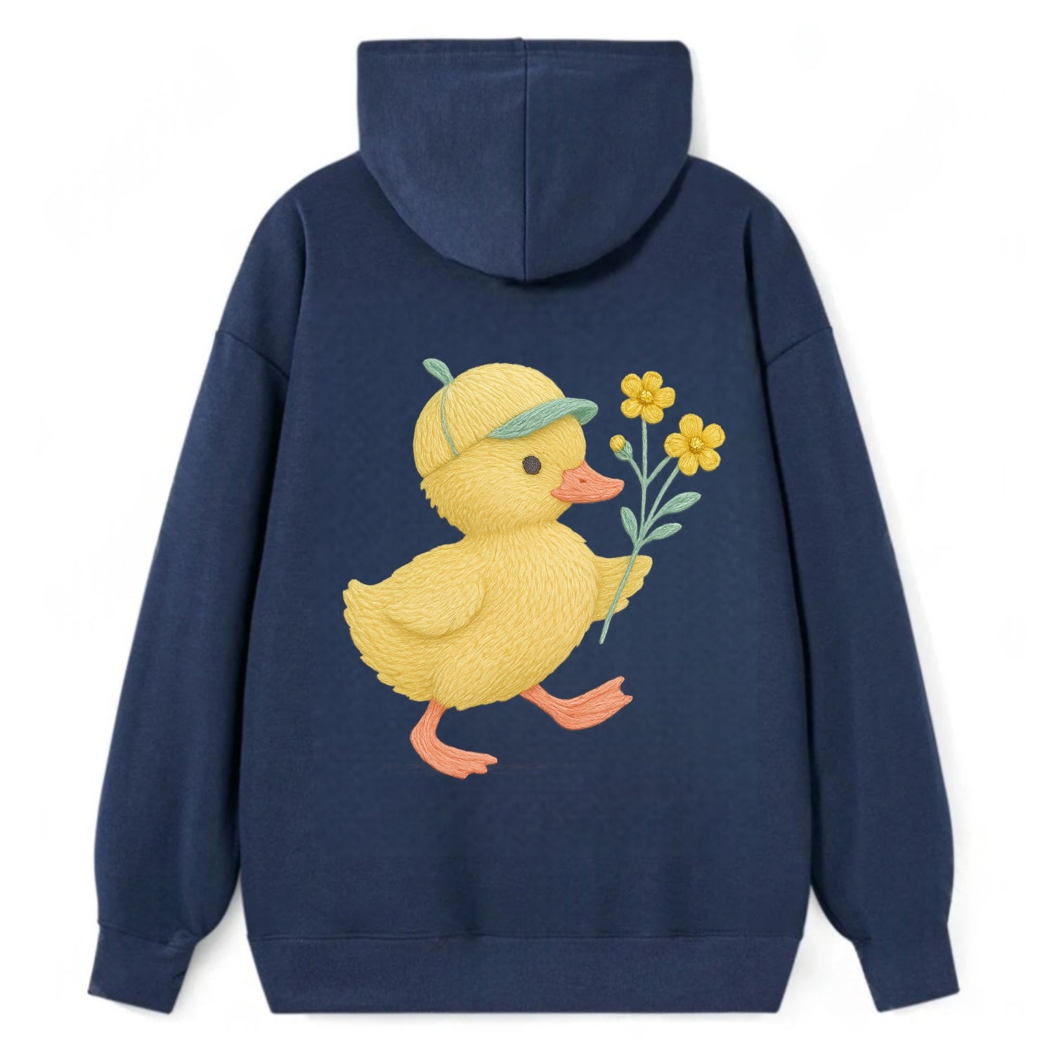Yellow Duckling - Classic Pullover Hoodie - Navy