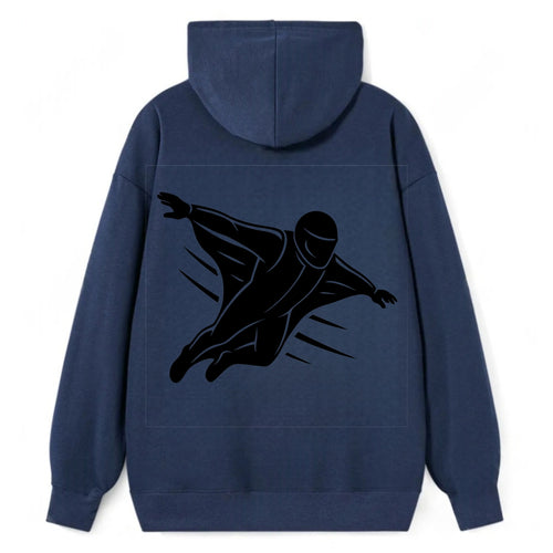 Wingsuit flyer gliding - Classic Pullover Hoodie