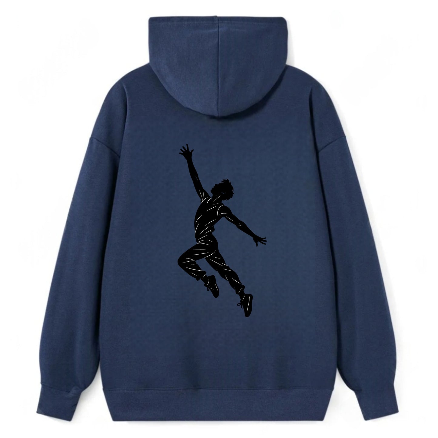 Modern dancer reaching skyward - Classic Pullover Hoodie - Navy