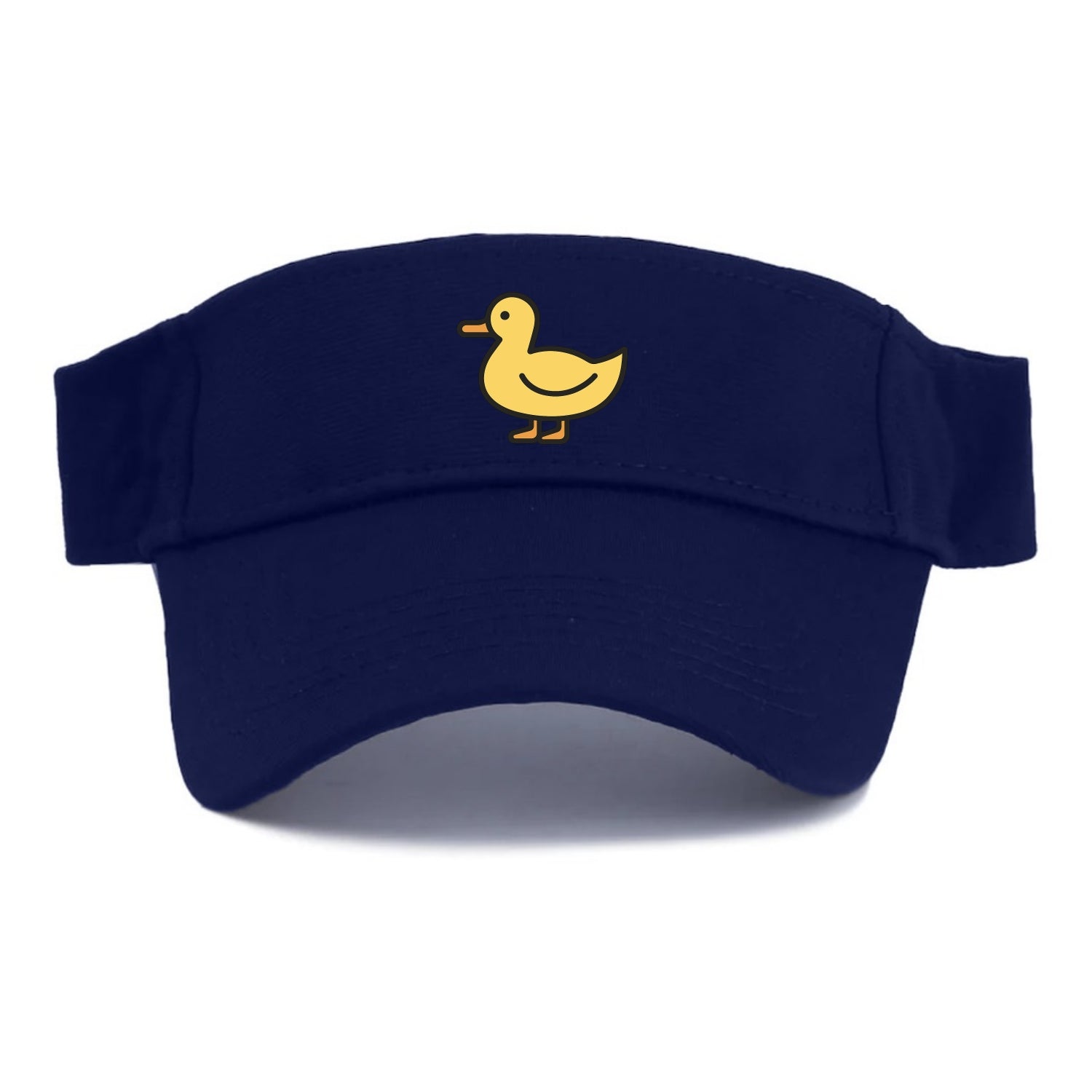 Duck - Yellow mallard flat side profile - Visor - Navy