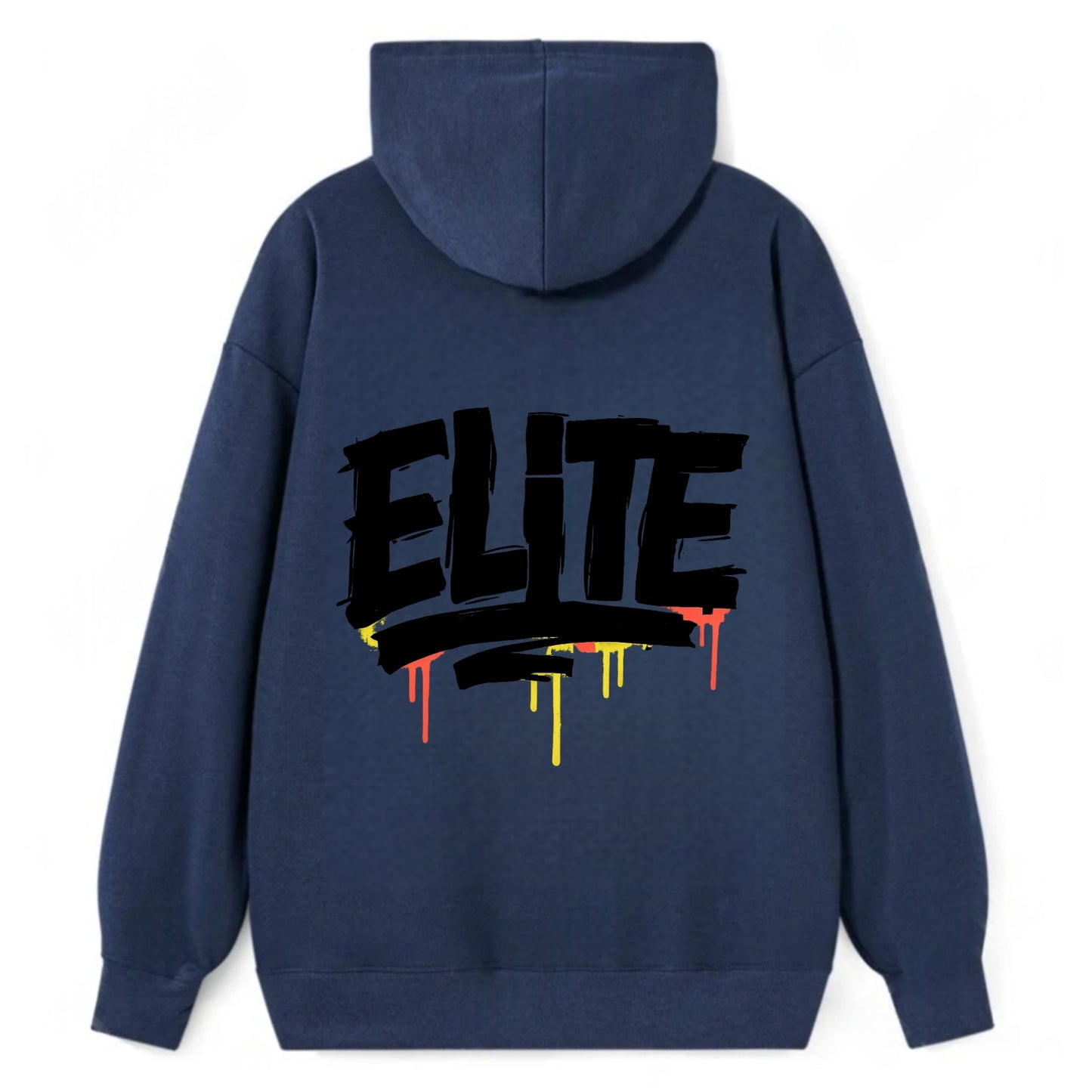 Bold typography design - "ELITE" - top tier, highest level - Classic Pullover Hoodie - Navy
