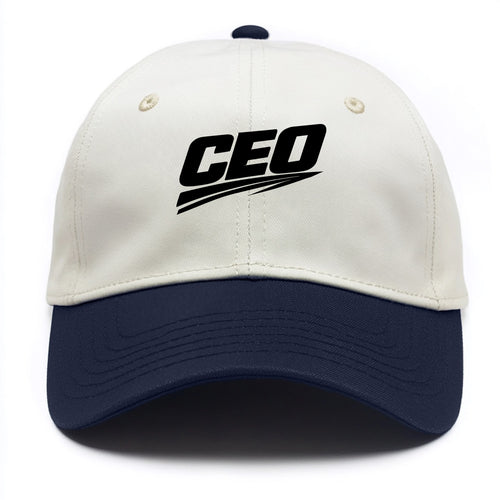 Bold typography design - CEO - chief executive, running things - Two Tone Cap
