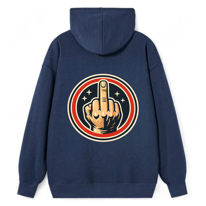 Defiant Spirit Emblem - Classic Pullover Hoodie - Navy