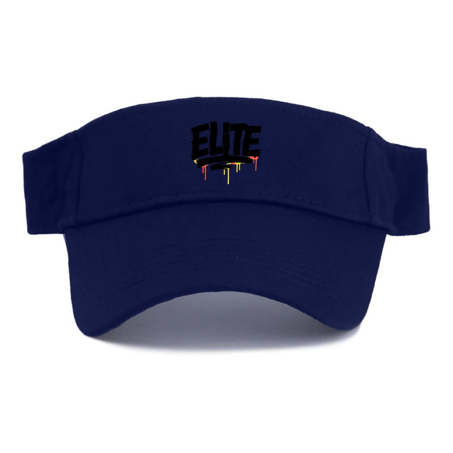 Bold typography design - "ELITE" - top tier, highest level - Visor - Navy