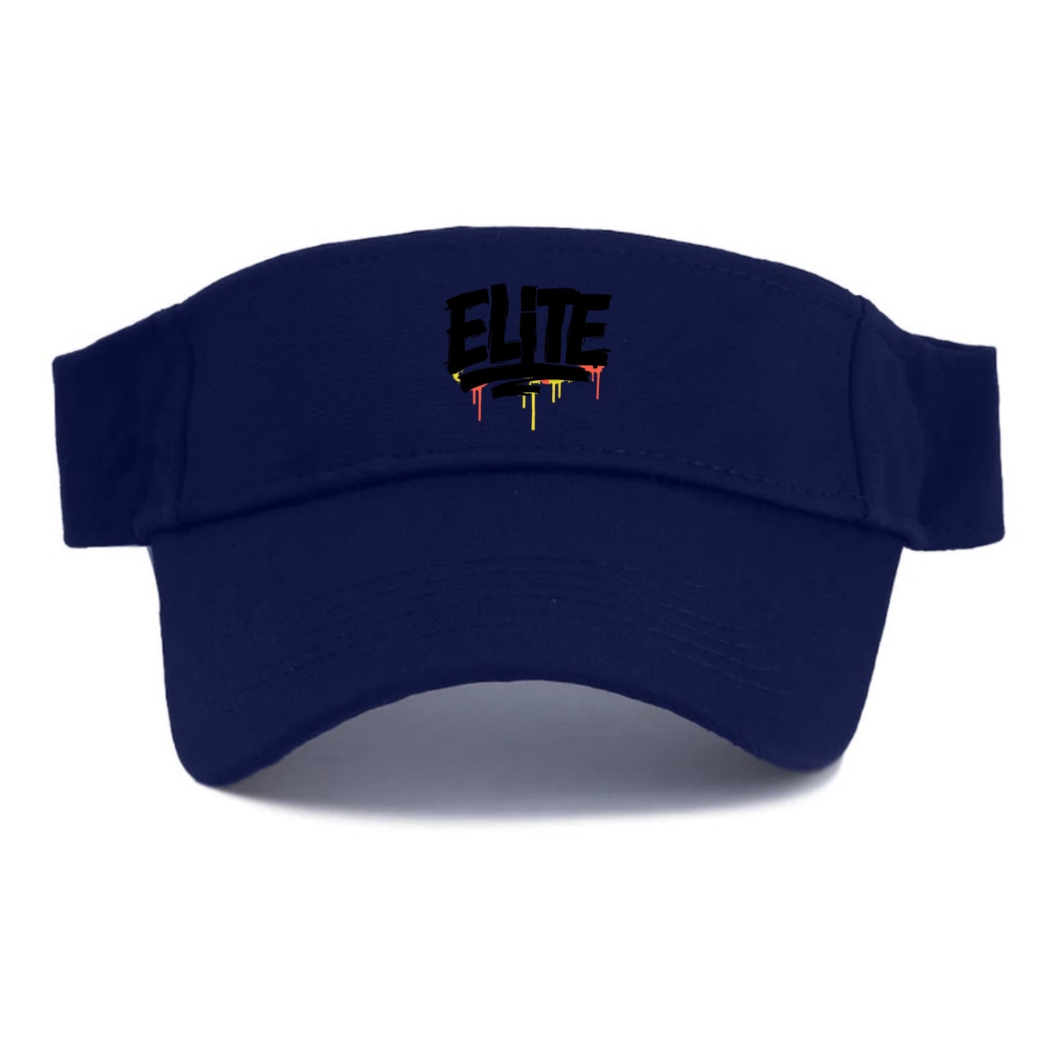 Bold typography design - "ELITE" - top tier, highest level - Visor - Navy
