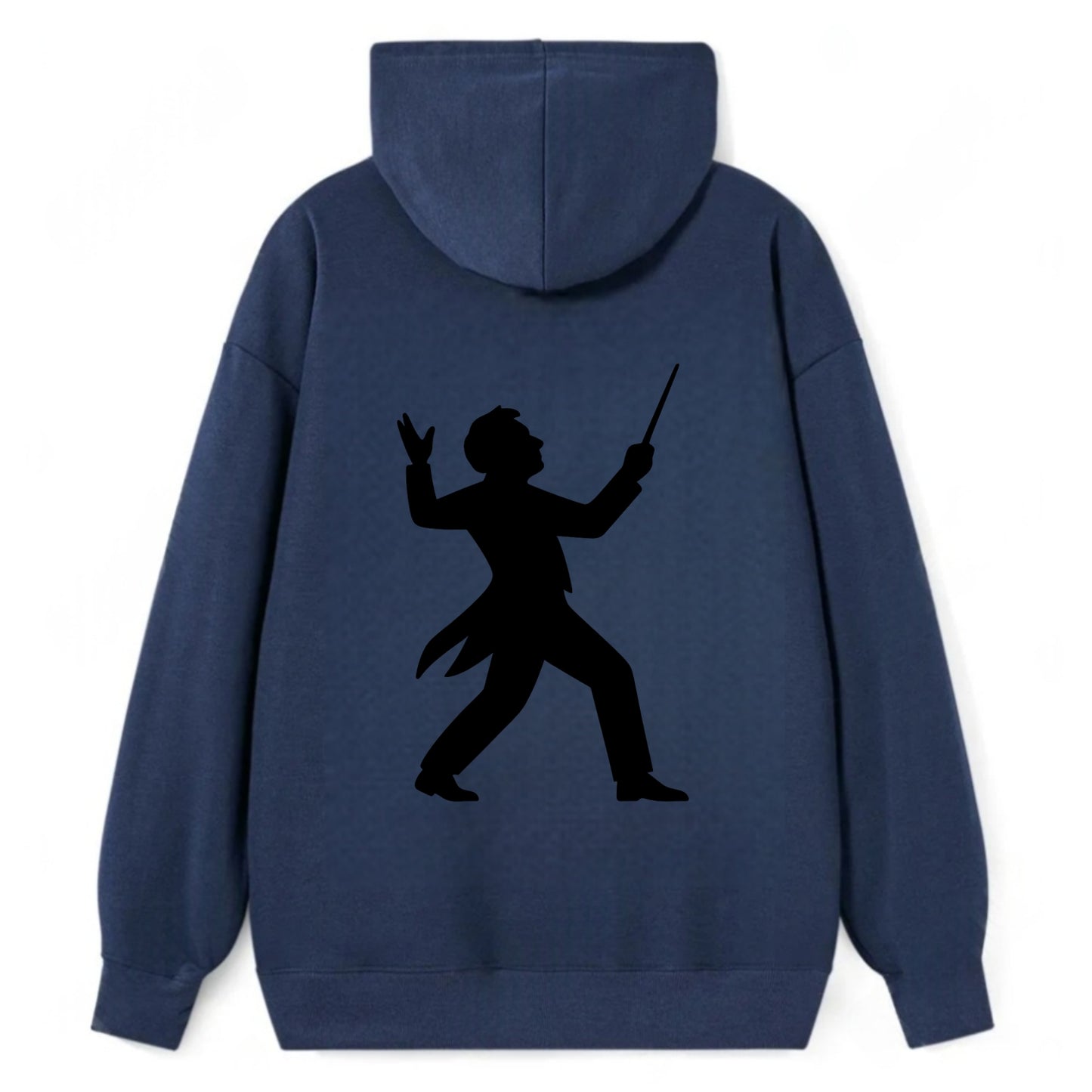 Conductor leading orchestra passionately - Classic Pullover Hoodie - Navy