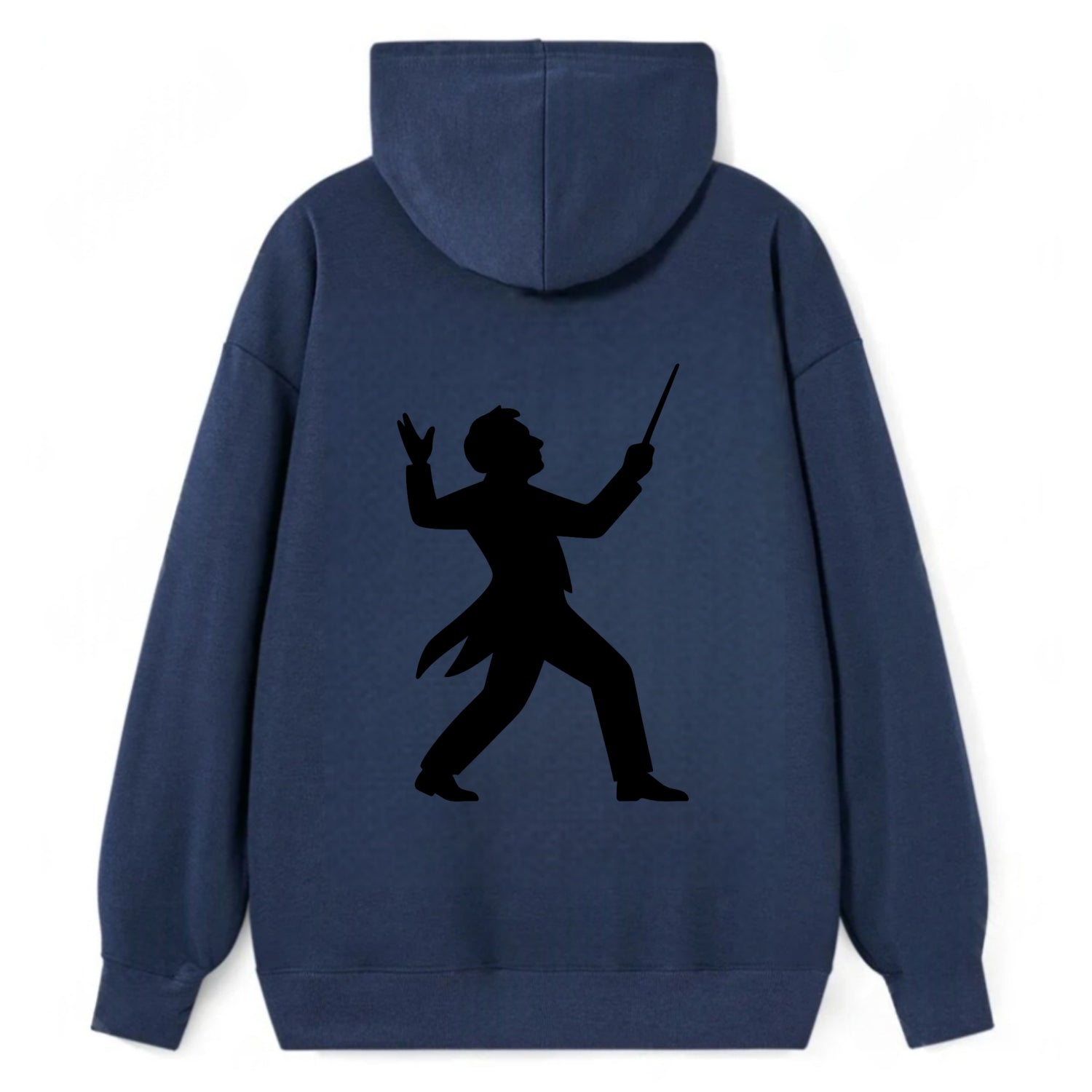 Conductor leading orchestra passionately - Classic Pullover Hoodie - Navy