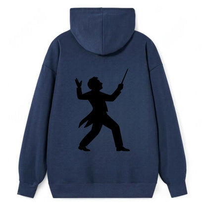 Conductor leading orchestra passionately - Classic Pullover Hoodie - Navy