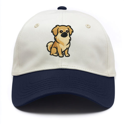 Tibetan Spaniel - Fawn small dog embroidered design - Two Tone Cap