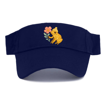 Yellow Dart Frog - Visor - Navy