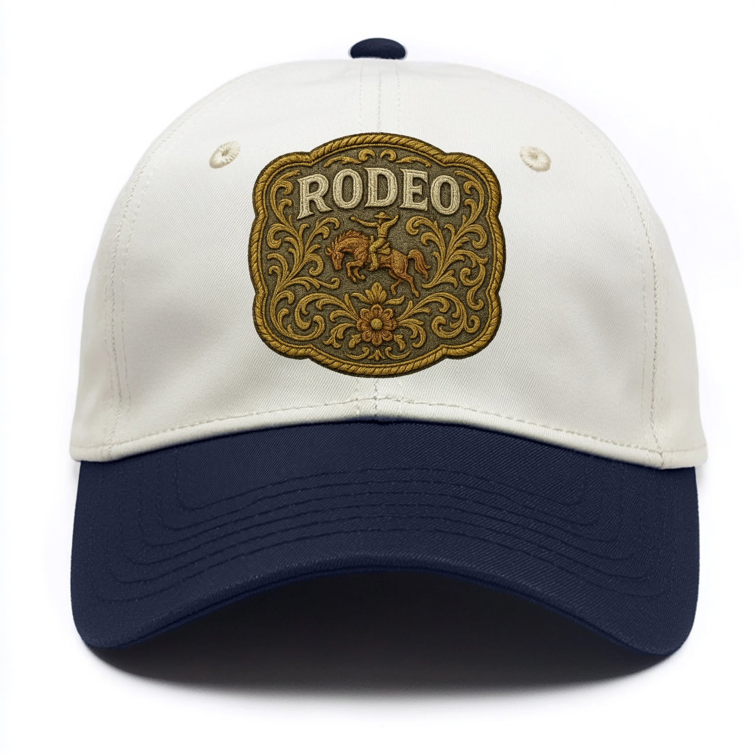 Rodeo Buckle  - Two Tone Cap - Navy