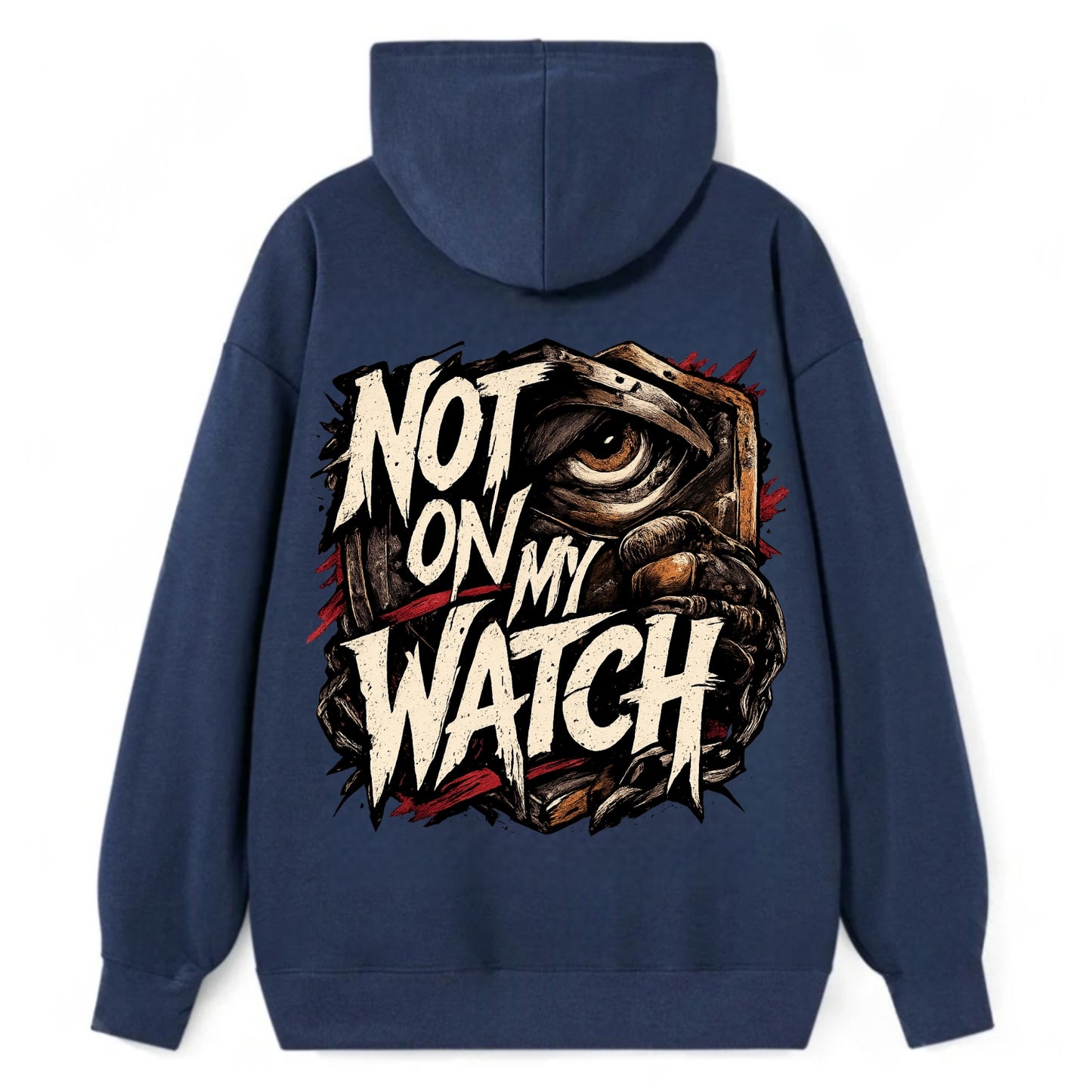 Not On My Watch - Classic Pullover Hoodie - Navy