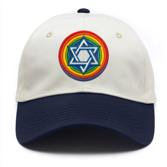 Star of David  - Two Tone Cap - Navy