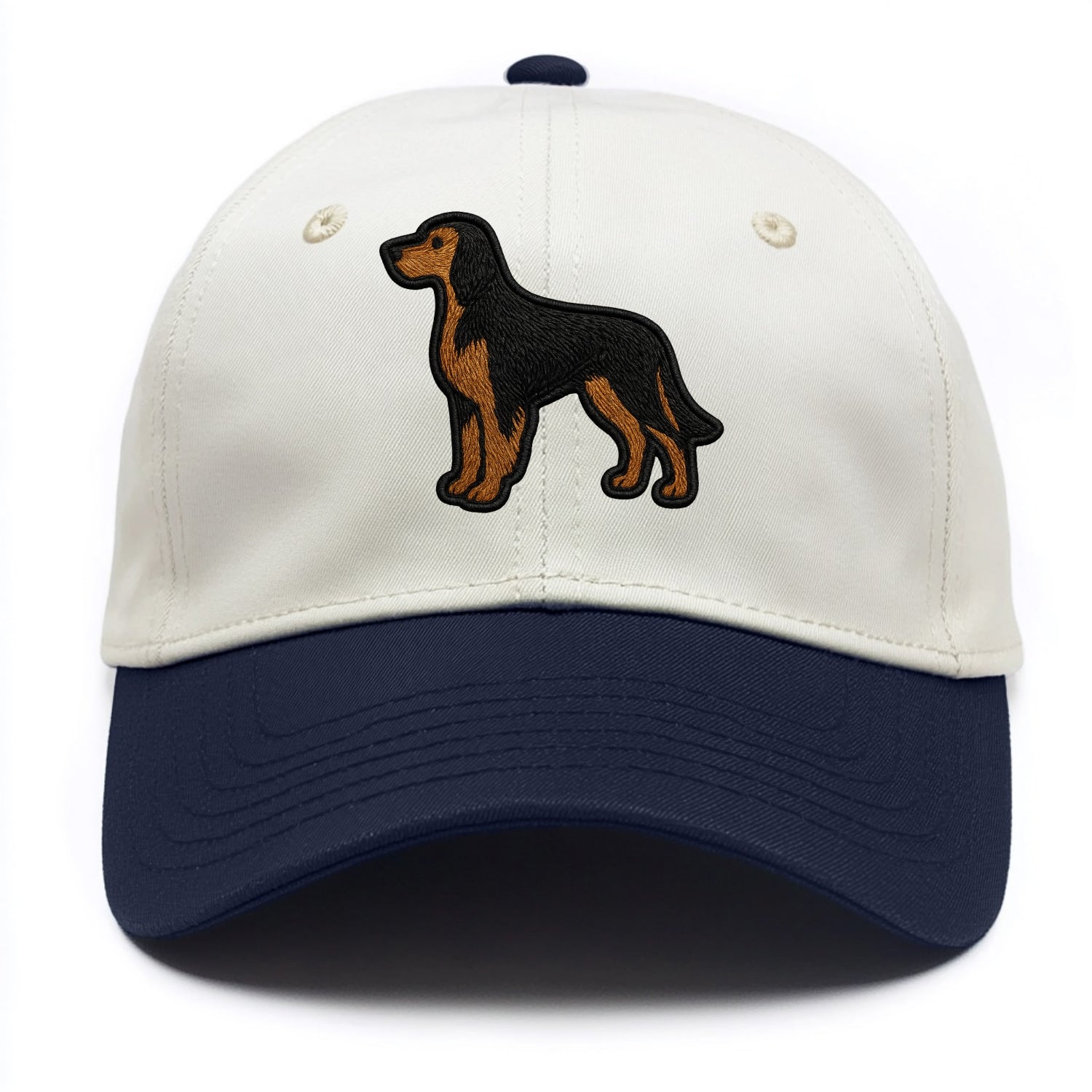 Gordon Setter - Modern setter silhouette - Two Tone Cap - Navy