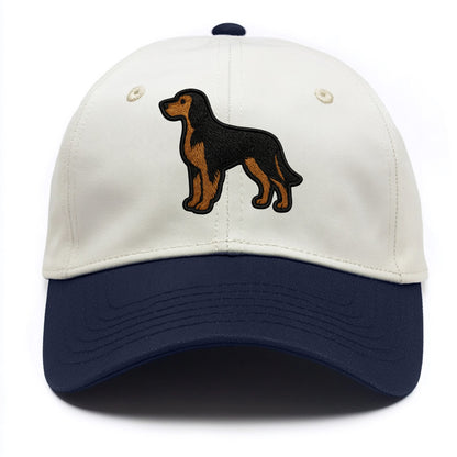 Gordon Setter - Modern setter silhouette - Two Tone Cap - Navy