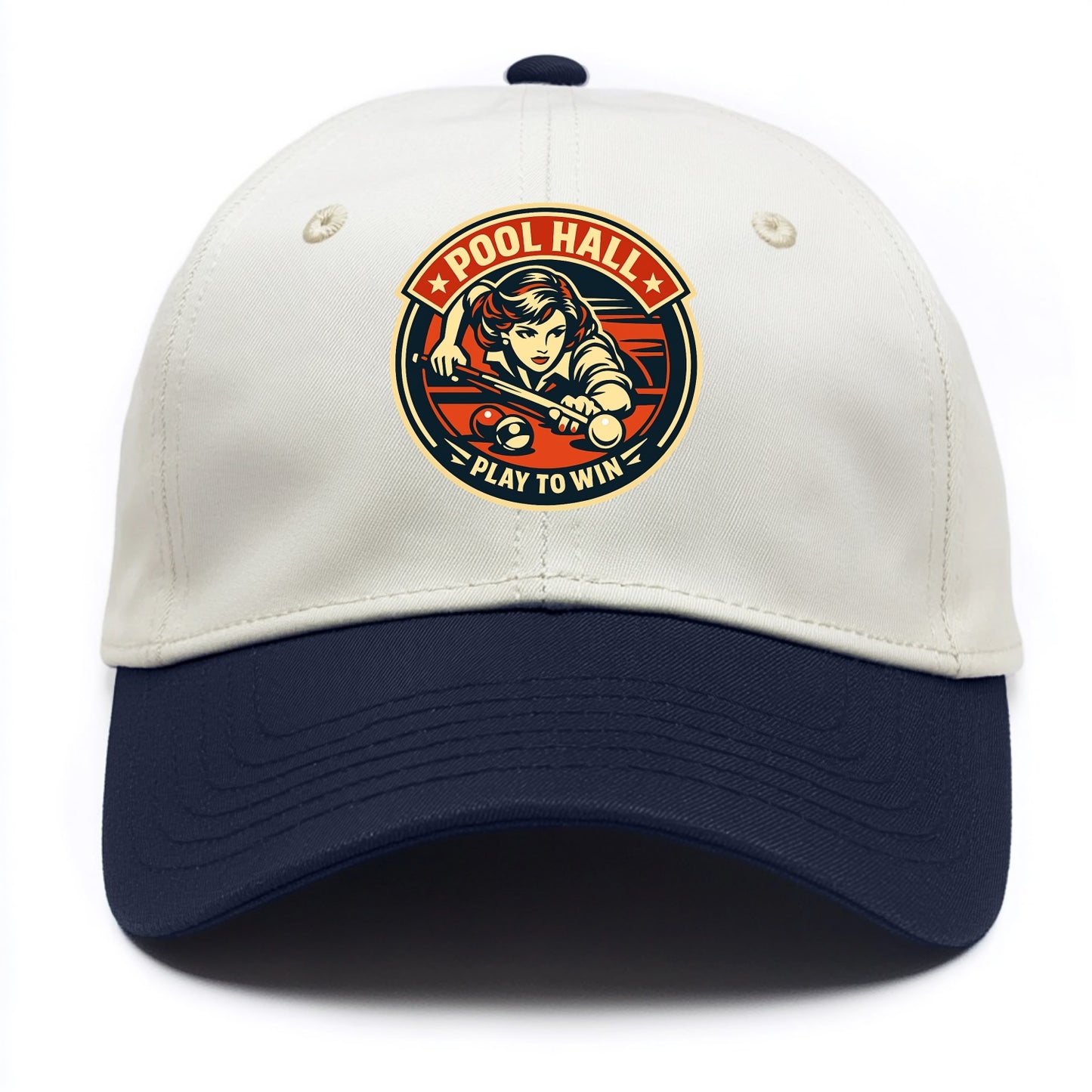 Cue Queen Emblem - Two Tone Cap - Navy