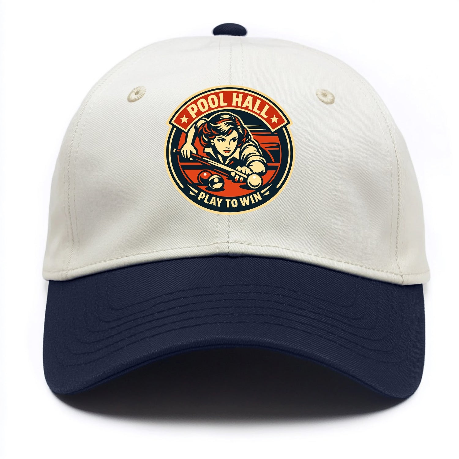 Cue Queen Emblem - Two Tone Cap - Navy