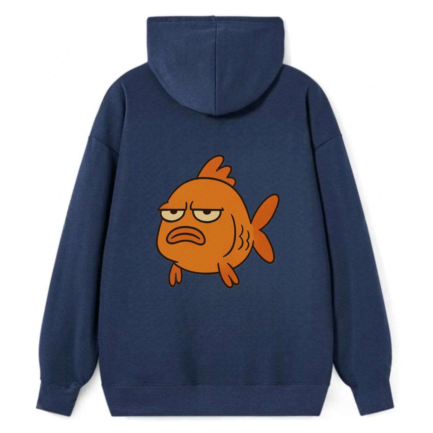 The Goldfish Judging Silently - Classic Pullover Hoodie - Navy