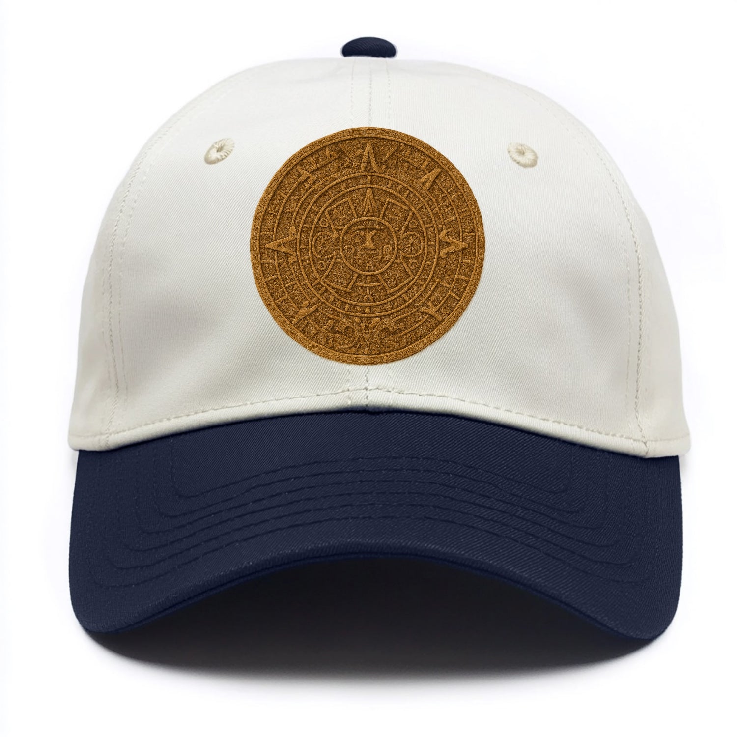 Aztec Calendar  - Two Tone Cap - Navy