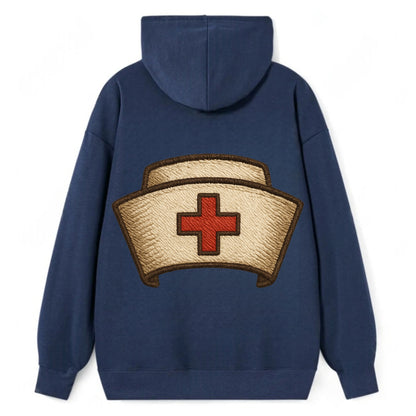 Nurse Cap  - Classic Pullover Hoodie - Navy