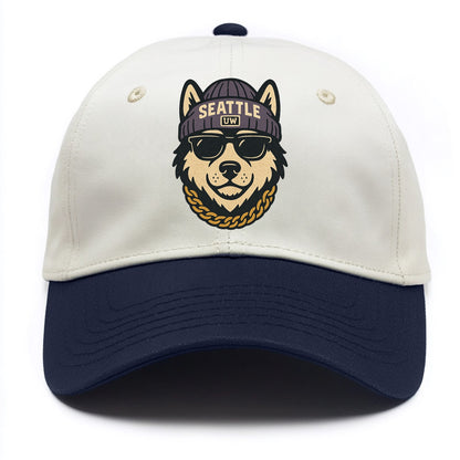 Seattle Husky - Two Tone Cap - Navy
